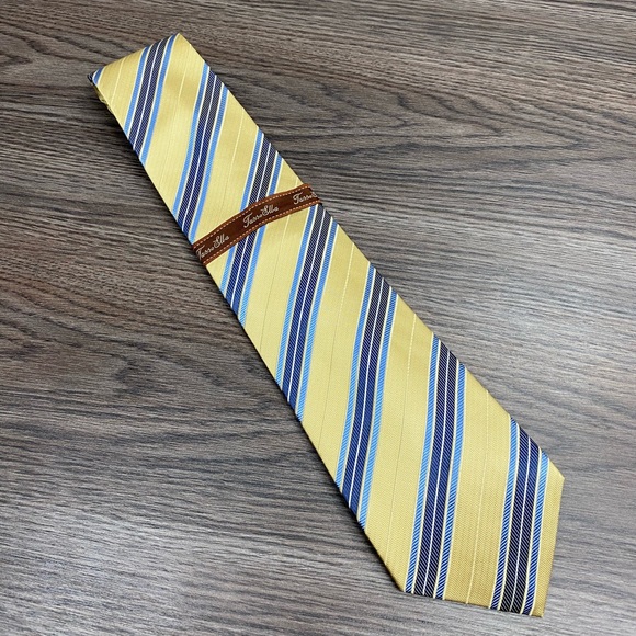Tasso Elba Other - Tasso Elba NWT Yellow w/ Blue Stripe Tie